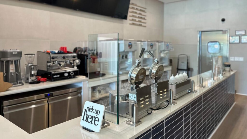 Kitchen counter at Little Moose Creamery, Frisco TX